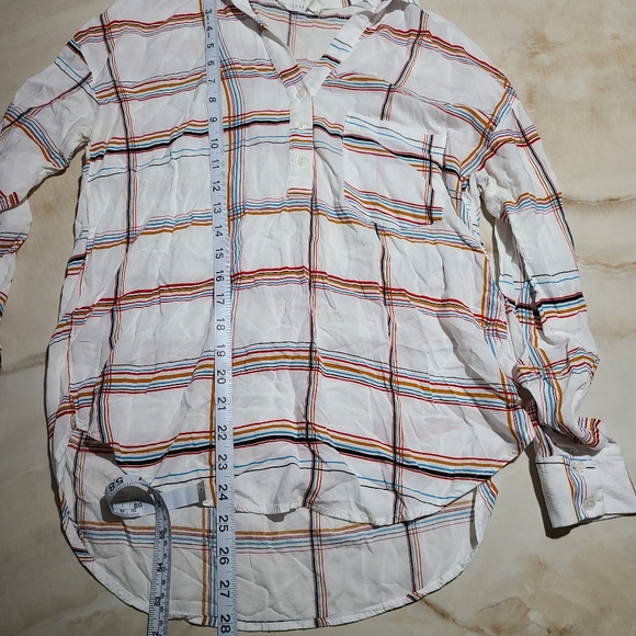 3 for $15 / LUSH • plaid chiffon tunic - Picture 9 of 12